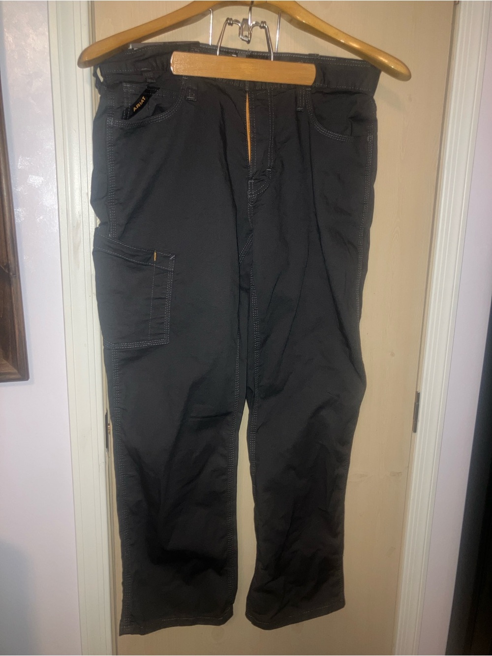 Ariat (Rebar) M4 Men's Black Work Pants with Utility Pocket W34/30,gray,nwt
